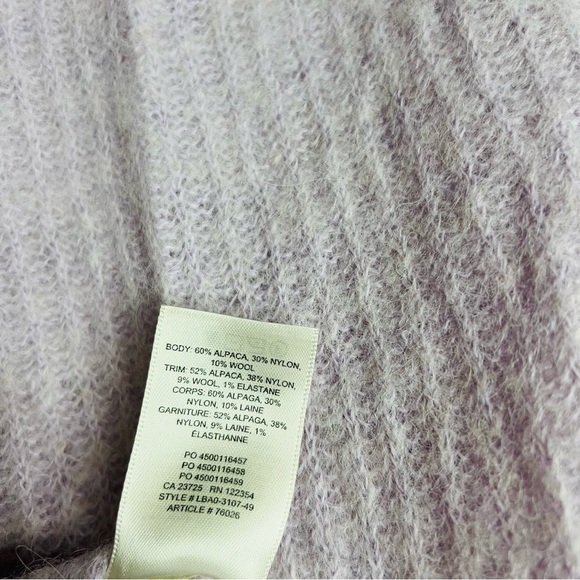 ARITZIA the group BABATON pullover alpaca wool blend sweater size small - Picture 4 of 6